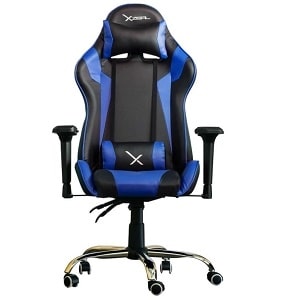Sillón de Juego XZEAL XZ10 - Espuma, Acero, Metálico, Cloruro de Polivinilo (PVC) - Negro, Azul