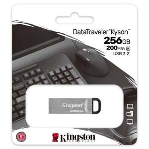 USB 3.2 MEMORIA KINGSTON 256GB DATATRAVELER KYSON METALICA