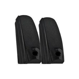 Bocinas Estereo 2.0 Canales AX2500 Compactas 3.5 mm Negro