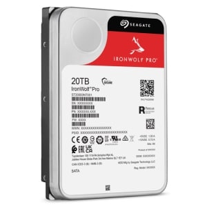 Disco Duro Interno 20TB 3.5" SATA 6Gb/s 7200RPM 256MB, bahías ilimitadas, Hot Plug 24x7, IronWolf Pro NAS Seagate