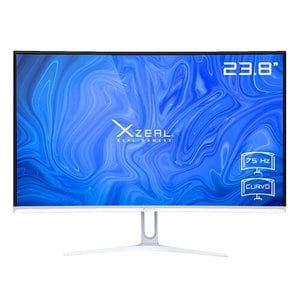 Monitor Xzeal 23.8" Xzeal XST-570 Panel Curvo VA FHD 75Hz 5ms 1xVGA + 1xHDMI + Vesa 100x100mm Blanco
