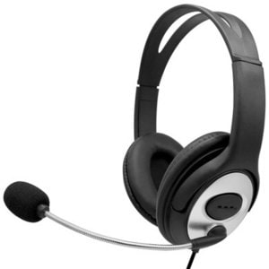 BROBOTIX AUDIFONO DIADEMA USB CON MICROFONO AJUSTABLE TIPO GAMER - 1 Conector USB para Microfono y Audio - Control de Volu