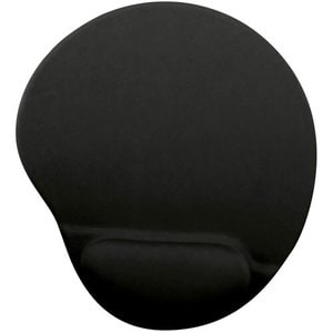 BROBOTIX MOUSEPAD TIPO GEL, CON DESCANSA MUÑECAS, COLOR NEGRO, SUPERFICIE DE BAJA FRICCIÓN PARA UN MOVIMIENTO RÁPIDO SIN E