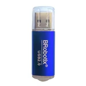 BROBOTIX LECTOR DE TARJETA MICROSD USB V2.0 METALICO COLOR AZUL - Memoria Flash Versión 2.0
