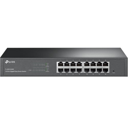 TP-Link TL-SG1016DE 16 Puertos Gestionable Conmutador Ethernet - Gigabit Ethernet - 10/100/1000Base-T - 2 Capa compatible 