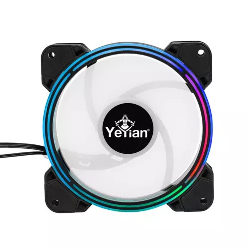 KIT VENTILADOR YEYIAN TYPHOON LII MASTER 120MM 3 PZA LED ARGB
