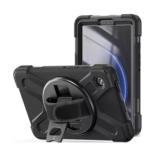 BROBOTIX FUNDA DE USO RUDO PARA TABLETA SAMSUNG® GALAXY TAB A9 DE 8.7" (SM-X110/X115/X117). INCLUYE: CORREA DE HOMBRO DESM