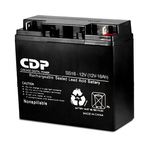 CDP Batería - Ácido de plomo sellado (VRLA) - Batería Recargable - Tamańo de la batería original - 12 V - 18000mAh Shelf Life