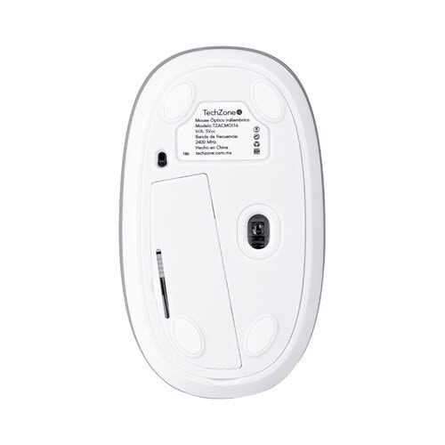 MOUSE TECHZONE TZACMOI16 INALAB RICO GRIS ABS + SILICON 3 BOTONES 1