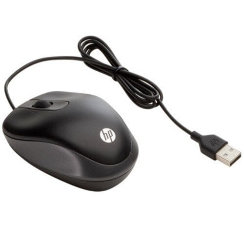 Mouse óptico HP Travel, USB Type-A de 180cm, hasta 1000 ppp, Conectividad Plug and Play, Compatible con Windows 7; Windows