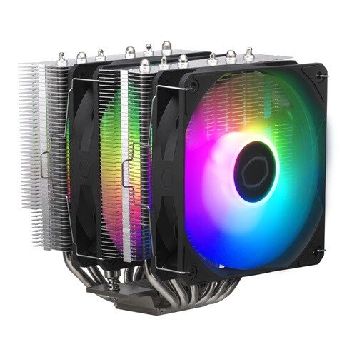 DISIPADOR COOLER MASTER HYPER 620S ARGB DUAL TORRE 120MM NEGRO