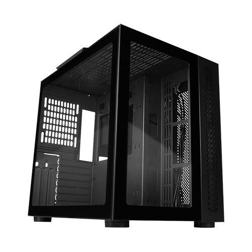 Game Factor CSG700 Gabinete para computadora gamer - ATX, ITX, EATX, Micro ATX Placa base admitida - Media torre - Vidrio 