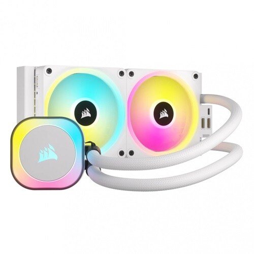 ENFRIAMIENTO LIQUIDO CORSAIR ICUE LINK H100I RGB AIO 240MM BLANC