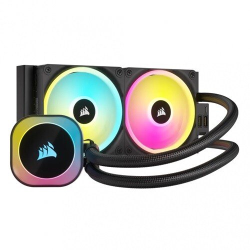 ENFRIAMIENTO LIQUIDO CORSAIR ICUE LINK H100I RGB AIO 240MM NEGRO