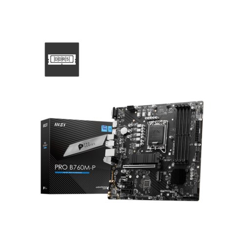 TARJETA MADRE MSI PRO B760M-P DDR5 LGA 1700 MATX HDMI/DP/VGA