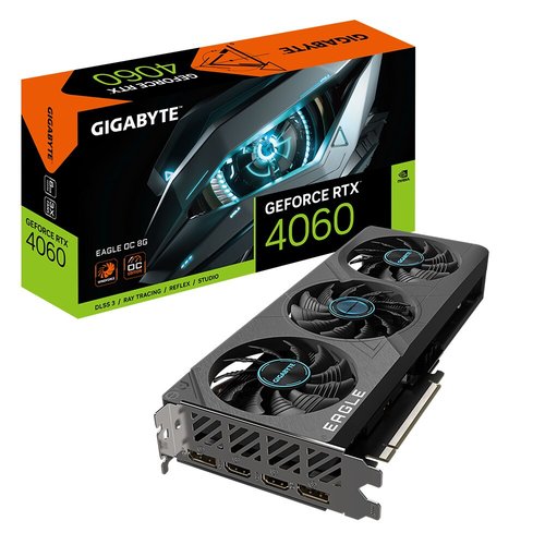 VGA GIGABYTE GEFORCE RTX 4060 EAGLE OC 8G GV N4060EAGLE OC 8GD