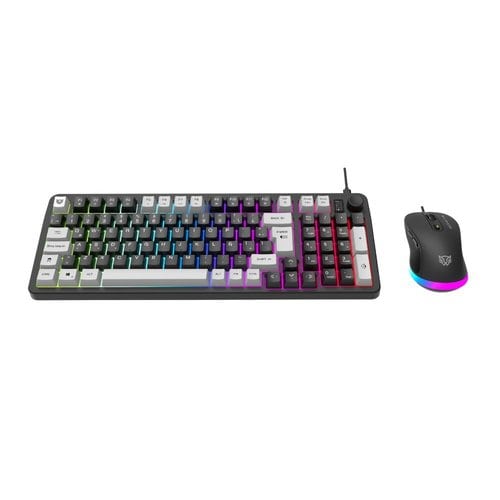 Combo Gamer Balam Rush 2 en 1 Alámbrico Squad Conquest KG515 / Teclado + Mouse / USB 2.0 / Mouse Óptico + 7200 DPI + Tecla