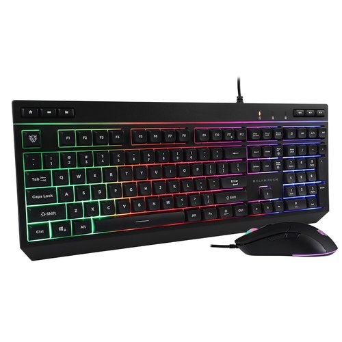 Combo Gamer Balam Rush 2 en 1 Alámbrico Squad Master Plus KTM555 / Teclado + Mouse USB RGB / 3600 DPI 4 Niveles / Teclas M