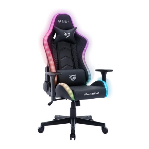 SILLA GAMER LIGHTNING RUSH V2 P PVC PU ESPUMA MOLDEADA NYLON NEGRO