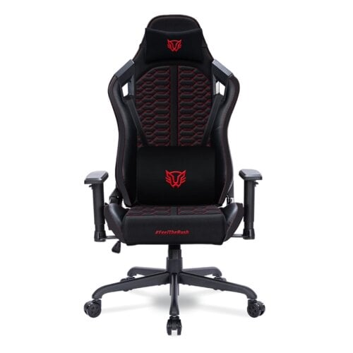 SILLA GAMER THUNDER MAX V7 PU TELA ESPUMA MOLDEADA NYLON NEGRO-RO