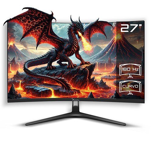 Monitor LCD XZEAL XZ4010-2 27" (68.6cm) Class Full HD Pantalla curva - Negro - 27" (68.6cm) Viewable - Vertical Alignment 