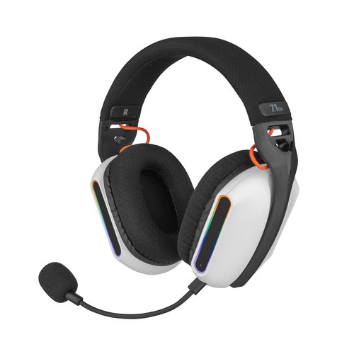 Audífonos Gamer Diadema Alambrica, Gaming Headset Gamer, Con Microfono Desmontable, Iluminación RGB, Usb Con Cable Trenzad