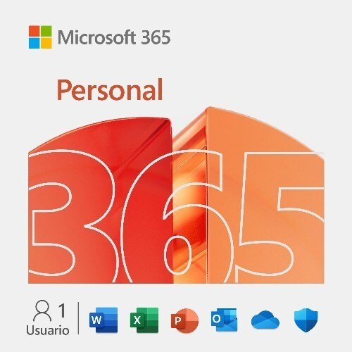 Microsoft 365 Personal - Licencia de suscripcion (1 año) - 1 usuario (multiples dispositivos) - Descargable