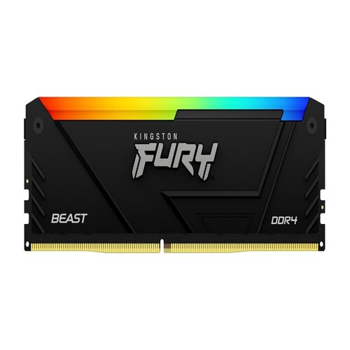 Ram Fury Beast Dimm 8gb Ddr4 3600 Mhz Cl17 Black Rgb
