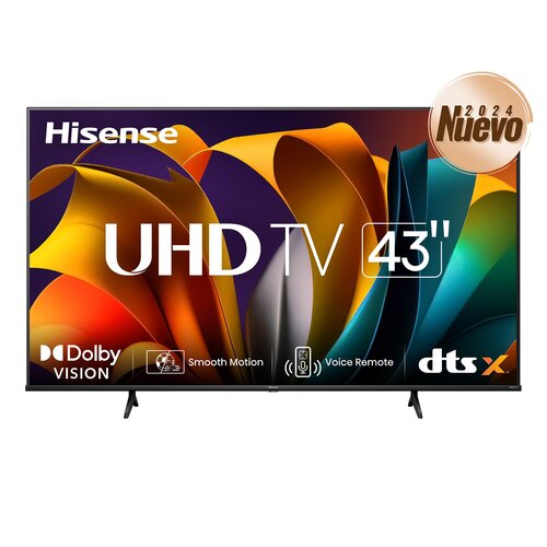 Smart LED-LCD TV Hisense 43A65NV 109.2cm - 4K UHDTV - LED Retroiluminación - 3840 x 2160 Resolución