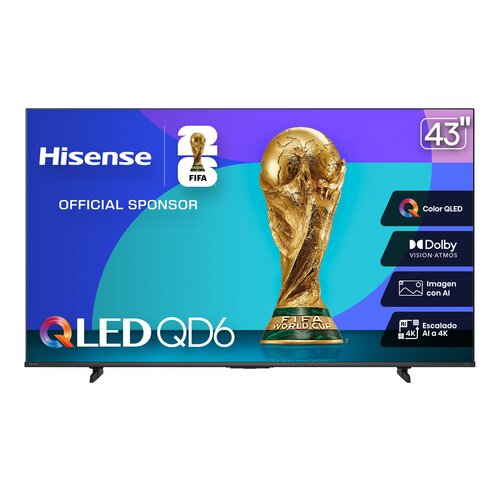 Smart LED-LCD TV Hisense 43QD65QV 109.2cm - 4K UHDTV - Direct LED Retroiluminación - 3840 x 2160 Resolución