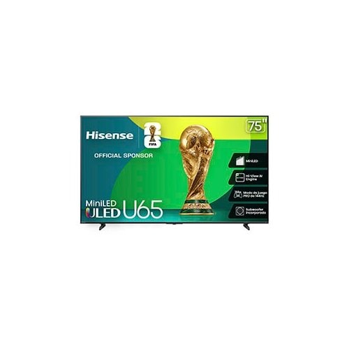 Smart LED-LCD TV Hisense 75U65QFM 190.5cm - 4K UHDTV - Direct LED Retroiluminación - 3840 x 2160 Resolución