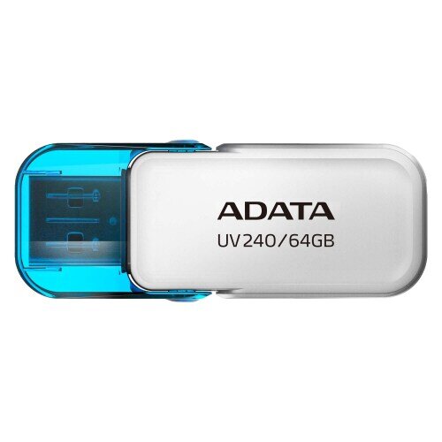 Unidad flash Adata UV240 - 64GB - USB 2.0 - Blanco - 5Año(s) Garantía