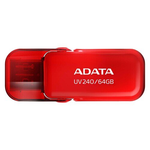 Unidad flash Adata UV240 - 64GB - USB 2.0 - Rojo - 5Año(s) Garantía