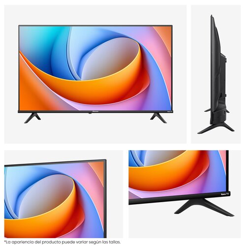 Smart LED-LCD TV Hisense 32A4NR 81.3cm - HDTV - LED Retroiluminación - Roku - 1366 x 768 Resolución