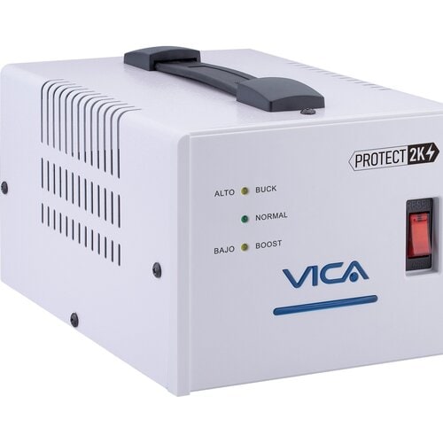 VICA PROTECT 2K REGULADOR AUTOMÁTICO DE VOLTAJE, 2000VA/1200W, 4 TOMAS
