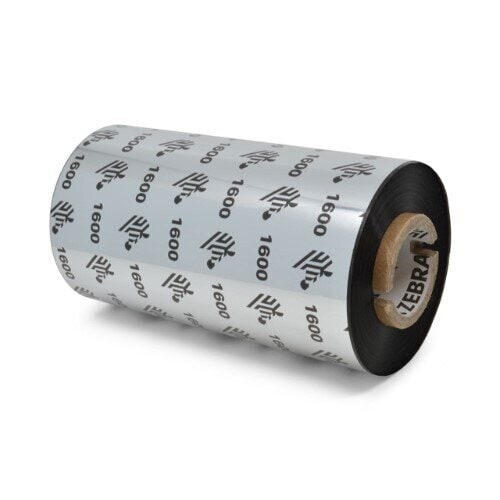 Wax Ribbon, 110mmx300m (4.33inx984ft), 1600; Standard, 25mm (1in) core, 24/box