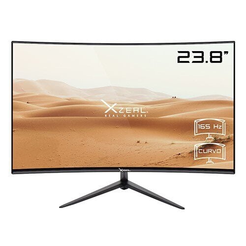 Monitor gaming LCD XZEAL XZMX351B 24.0" (61.0cm) Class Full HD Pantalla curva - 16:9 - Negro - 23.8" (60.5cm) Viewable - V