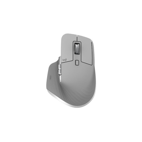 Mouse Logitech MX MASTER 3S - Frecuencia Bluetooth/Radio - USB - Darkfield - 7 Botón(es) - Grafito - Inalámbrico - 2.40GHz