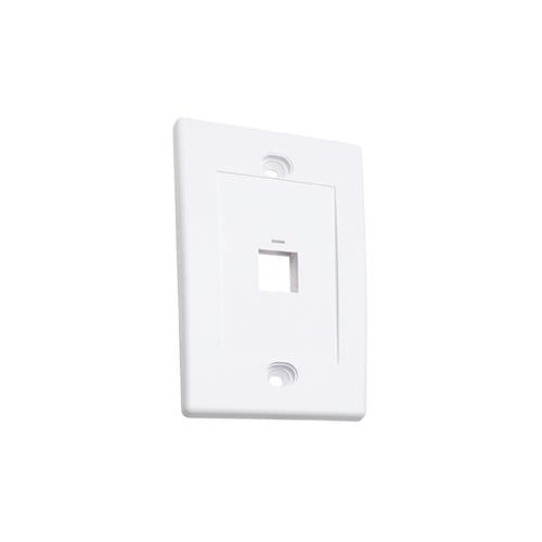 TAPA DE PARED FACEPLATE PLACA 1 PUERTO BLANCO
