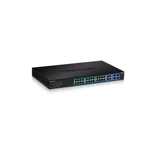 TRENDnet TPE-5028WS 28 Puertos Gestionable Conmutador Ethernet - Gigabit Ethernet - 1000Base-T, 1000Base-X - Nuevo - Confo