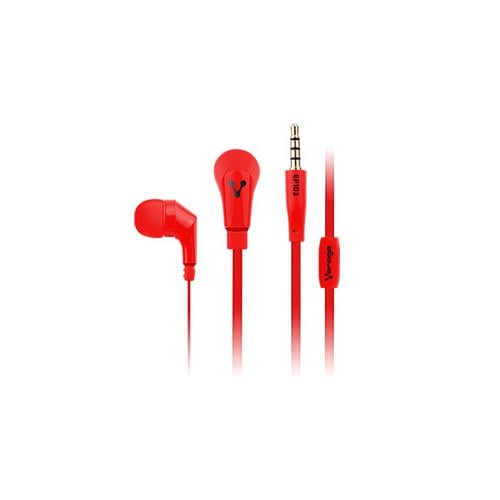 Vorago Ep-103 Audifonos Ep-103 Rojo 3.5Mm - Binaural - Intrauditivo - 32Ohm - 20Hz a 20kHz - 120cm Cable - Mini-phone (3.5mm)