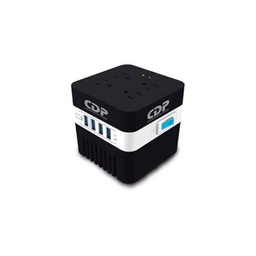 Regulador de voltaje RU-AVR604, 600 VA/300W Monofásico, Voltaje nominal de 120VCA, Rango de frecuencia 50/60Hz, 4 contacto