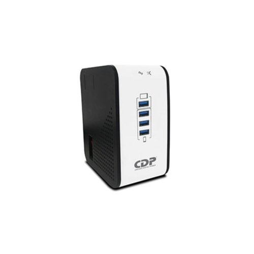Regulador de Voltaje R2CU-AVR 1008, 1000VA/500W. Monofásico, Voltaje nominal de 120VCA, Rango de frecuencia 50/60Hz, 8 con