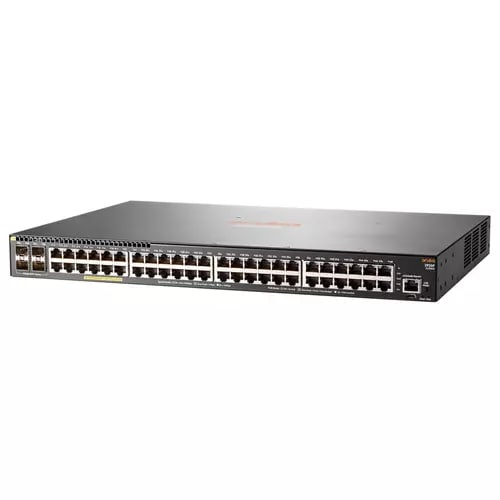 SWITCH 2930F - 48 PUERTOS [ 1 GbE ]/ 4 PUERTOS SFP+ [ 10 GbE ]/ PoE+ [ 370W ]/ CAPA 3/ GESTIONADO