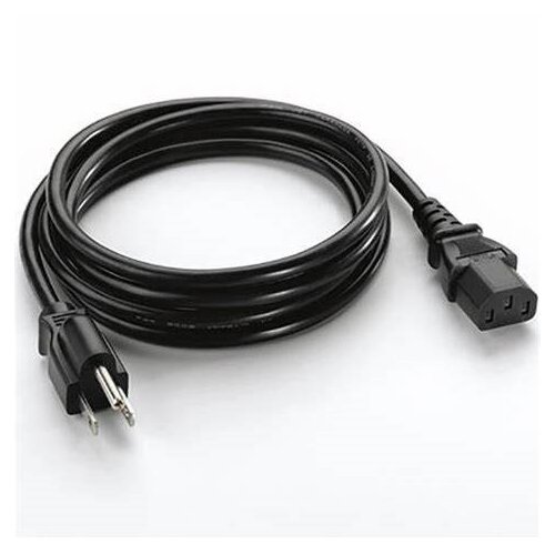 Cable de línea AC con conexión a tierra, 7.5 pies (2.3 metros) de longitud, de 3 pines. Países asociados: Canadá, México, 