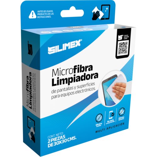 Microfibra limpiadora de equipos electrónicos.
