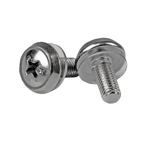 StarTech.com Pack de 50 Tornillos de Montaje M5 para Rack Gabinete de Servidores - Tornillo de bastidor - Plata - 50 / Paq