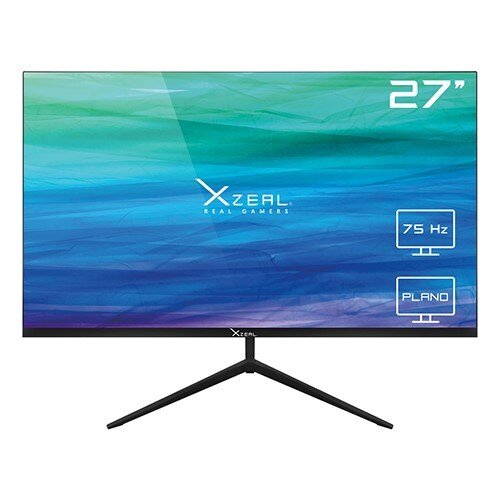 Monitor Xzeal 27" Xzeal XST-590 Panel Plano VA FHD 75Hz 5ms 1xVGA + 1xHDMI + Vesa 100x100mm Negro
