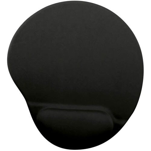 BROBOTIX MOUSEPAD TIPO GEL, CON DESCANSA MUÑECAS, COLOR NEGRO, SUPERFICIE DE BAJA FRICCIÓN PARA UN MOVIMIENTO RÁPIDO SIN E