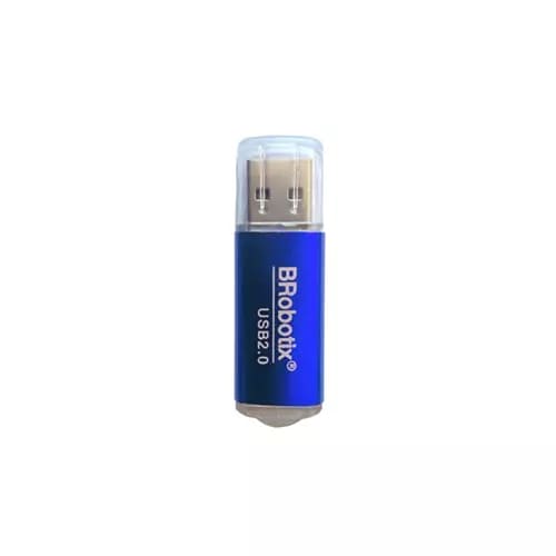 BROBOTIX LECTOR DE TARJETA MICROSD USB V2.0 METALICO COLOR AZUL - Memoria Flash Versión 2.0
